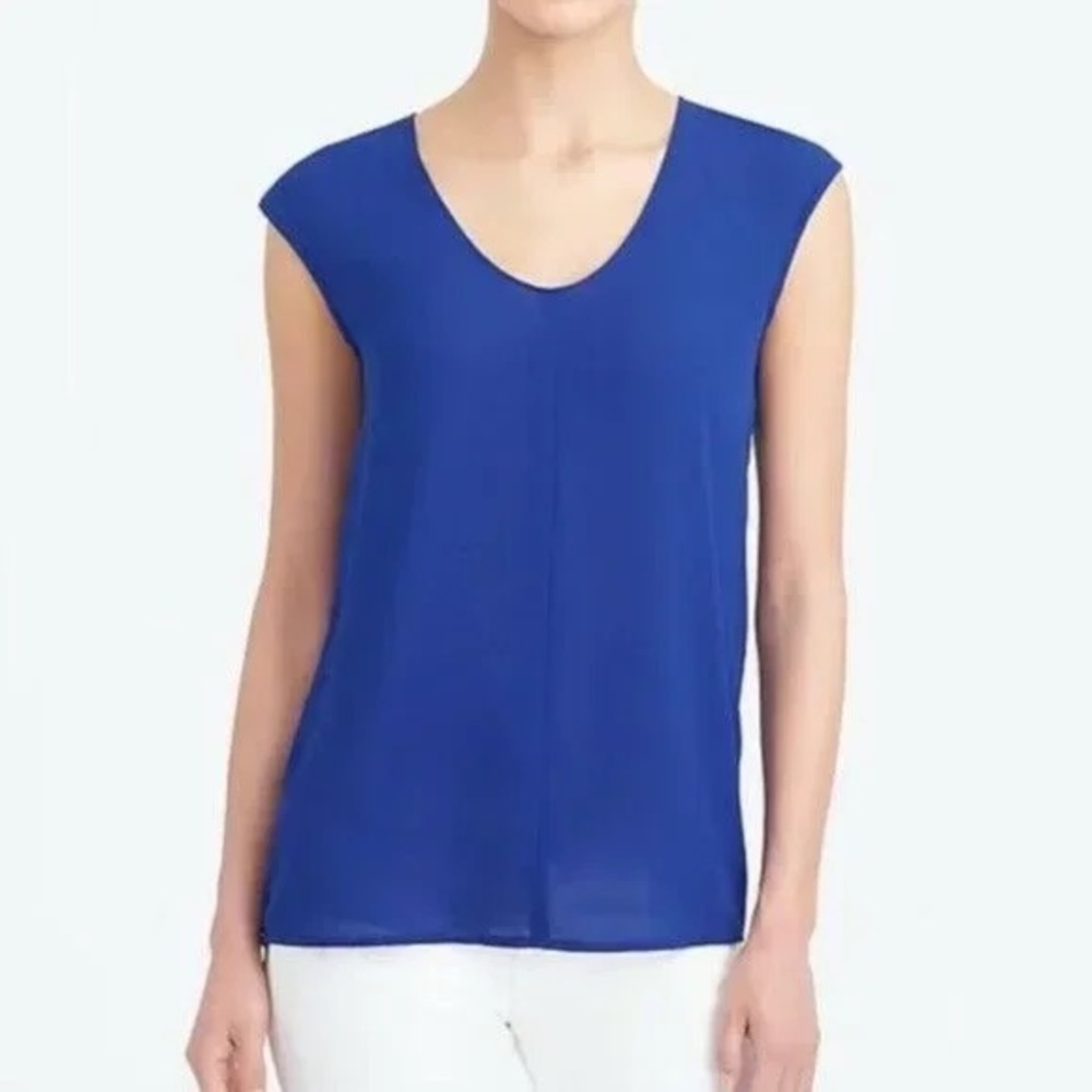 J. Crew Satin Sleeveless Blouse (2)